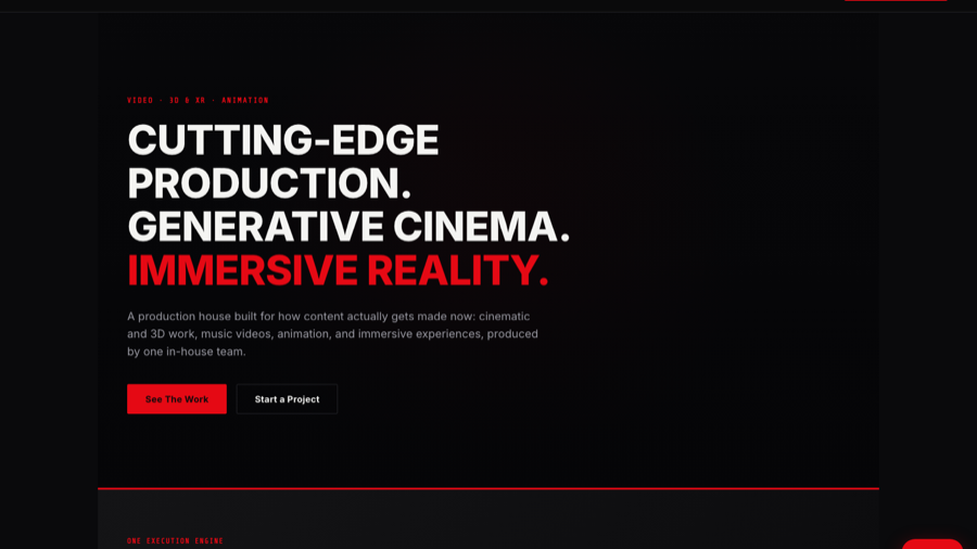 Live preview of the INDU5TRY Studio homepage